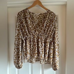 Lush Floral Blouse Medium